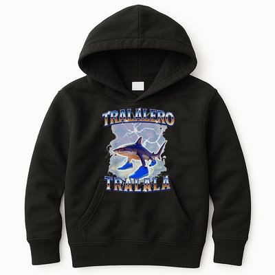 Tralalero Tralala Shark Meme Bootle Kids Hoodie
