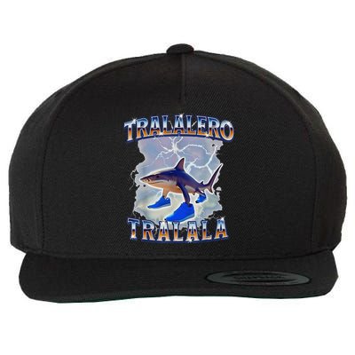 Tralalero Tralala Shark Meme Bootle Wool Snapback Cap