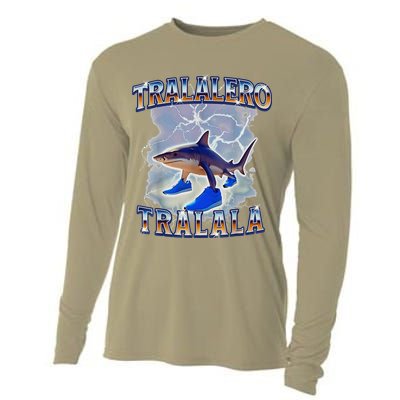 Tralalero Tralala Shark Meme Bootle Cooling Performance Long Sleeve Crew