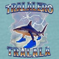 Tralalero Tralala Shark Meme Bootle Sueded Cloud Jersey T-Shirt