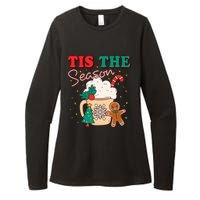 Tis The Season Christmas Tree Cake Gingerbread Santa Claus Cookies Womens CVC Long Sleeve Shirt