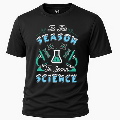 Tis The Season To Learn Science Teacher Christmas Great Gift Performance Shirt