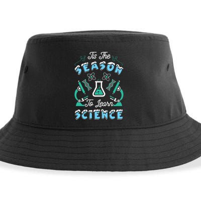 Tis The Season To Learn Science Teacher Christmas Great Gift Sustainable Bucket Hat