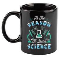 Tis The Season To Learn Science Teacher Christmas Great Gift 11oz C Handle Ceramic Mug
