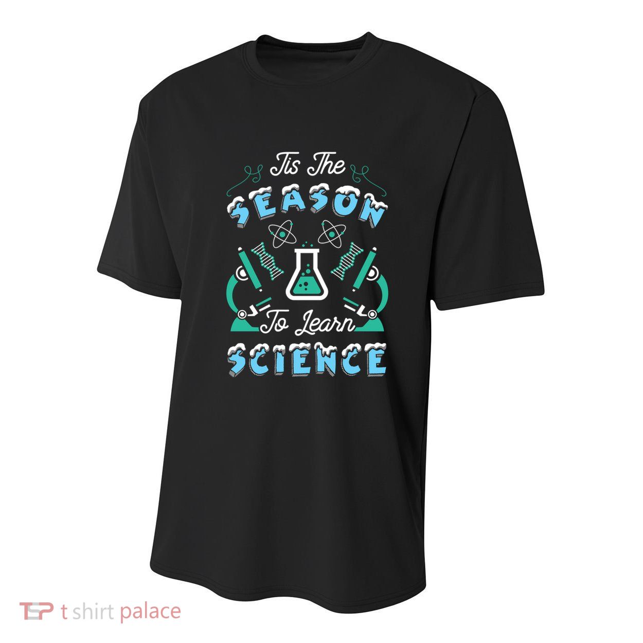 Tis The Season To Learn Science Teacher Christmas Great Gift Youth Performance Sprint T-Shirt
