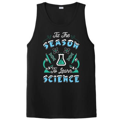 Tis The Season To Learn Science Teacher Christmas Great Gift PosiCharge Competitor Tank