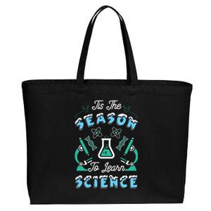 Tis The Season To Learn Science Teacher Christmas Great Gift Cotton Canvas Jumbo Tote