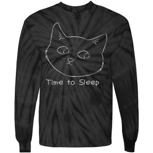 Time To Sleep Tie-Dye Long Sleeve Shirt