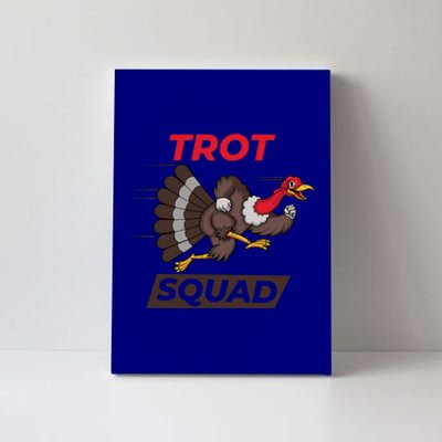 Turkey Trot Squad Funny Thanksgiving Running Costume Gift Canvas