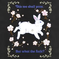 This Too Shall Pass But What The Fuck 7 Panel Mesh Trucker Snapback Hat
