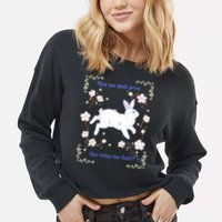 This Too Shall Pass But What The Fuck Cropped Pullover Crew