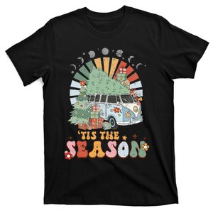 Tis' The Season Merry Camper Christmas Tree RV Camping Xmas T-Shirt