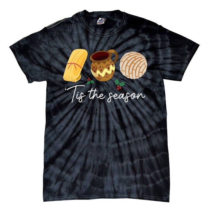 Tis The Season For Tamales Christmas Funny Mexican Tie-Dye T-Shirt