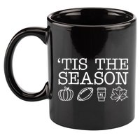 Tis The Season Football Fall 11oz C Handle Ceramic Mug