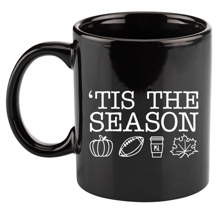 Tis The Season Football Fall 11oz C Handle Ceramic Mug
