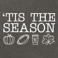 Tis The Season Football Fall Cotton Canvas Backpack