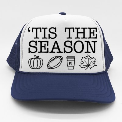 Tis The Season Football Fall Trucker Hat