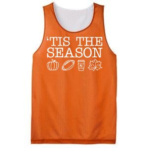 Tis The Season Football Fall Mesh Reversible Basketball Jersey Tank