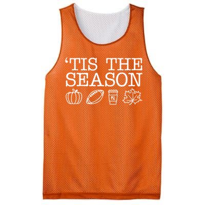 Tis The Season Football Fall Mesh Reversible Basketball Jersey Tank