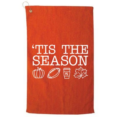 Tis The Season Football Fall Golf Towel