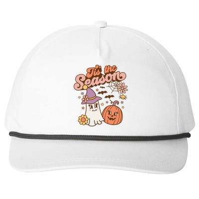 Tis The Season Fall Season Autumn Ghost Pumpkin Halloween Costume Snapback Five-Panel Rope Hat