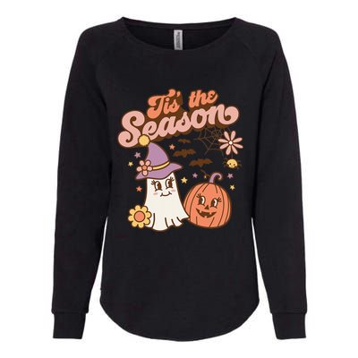 Tis The Season Fall Season Autumn Ghost Pumpkin Halloween Costume Womens California Wash Sweatshirt