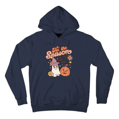 Tis The Season Fall Season Autumn Ghost Pumpkin Halloween Costume Tall Hoodie