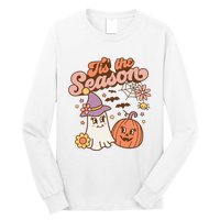 Tis The Season Fall Season Autumn Ghost Pumpkin Halloween Costume Long Sleeve Shirt