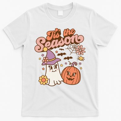 Tis The Season Fall Season Autumn Ghost Pumpkin Halloween Costume T-Shirt