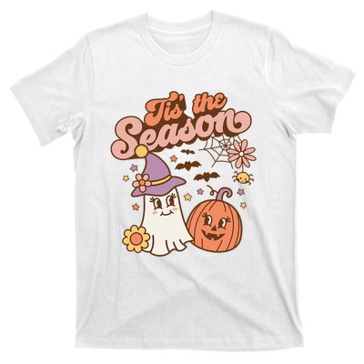 Tis The Season Fall Season Autumn Ghost Pumpkin Halloween Costume T-Shirt