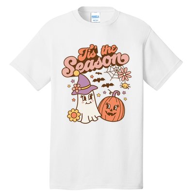 Tis The Season Fall Season Autumn Ghost Pumpkin Halloween Costume Tall T-Shirt