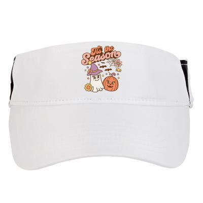 Tis The Season Fall Season Autumn Ghost Pumpkin Halloween Costume Adult Drive Performance Visor