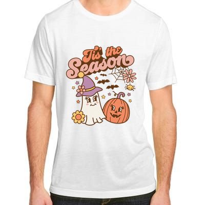 Tis The Season Fall Season Autumn Ghost Pumpkin Halloween Costume Adult ChromaSoft Performance T-Shirt