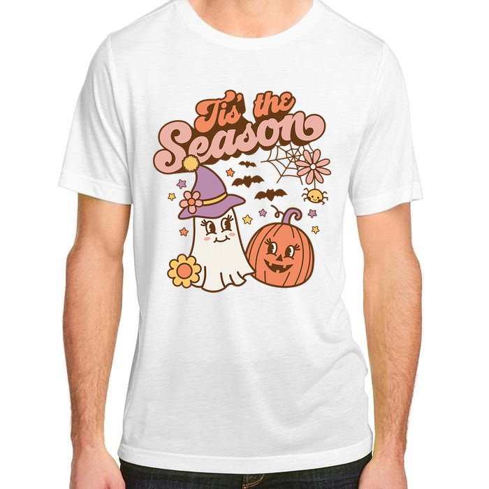 Tis The Season Fall Season Autumn Ghost Pumpkin Halloween Costume Adult ChromaSoft Performance T-Shirt