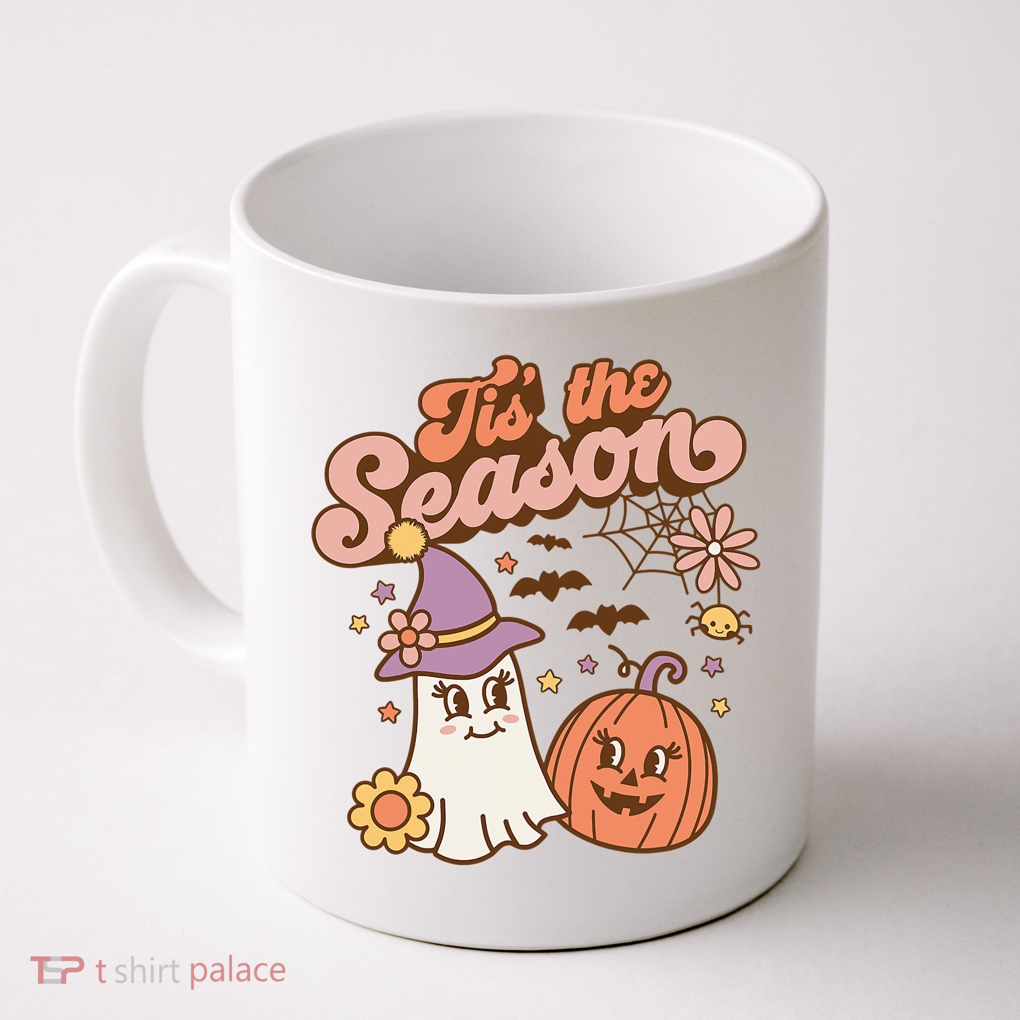 Tis The Season Fall Season Autumn Ghost Pumpkin Halloween Costume Mug