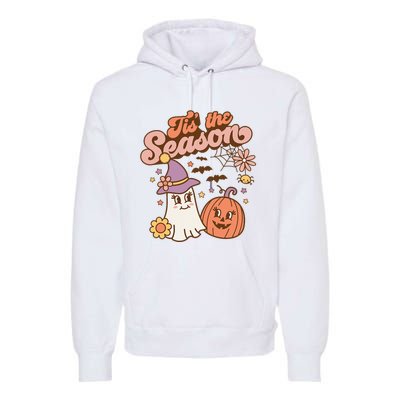 Tis The Season Fall Season Autumn Ghost Pumpkin Halloween Costume Premium Hoodie