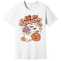 Tis The Season Fall Season Autumn Ghost Pumpkin Halloween Costume Premium T-Shirt