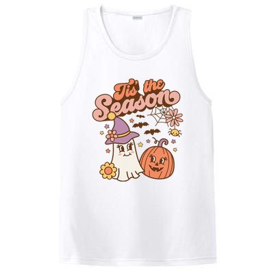 Tis The Season Fall Season Autumn Ghost Pumpkin Halloween Costume PosiCharge Competitor Tank