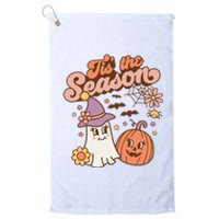 Tis The Season Fall Season Autumn Ghost Pumpkin Halloween Costume Platinum Collection Golf Towel