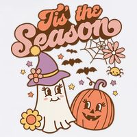 Tis The Season Fall Season Autumn Ghost Pumpkin Halloween Costume Toddler T-Shirt