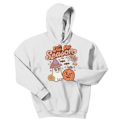 Tis The Season Fall Season Autumn Ghost Pumpkin Halloween Costume Kids Hoodie