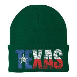 Texas Texas State Flag Distressed Knit Cap Winter Beanie