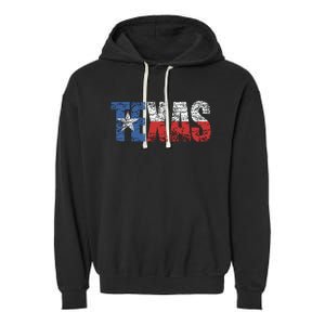 Texas Texas State Flag Distressed Garment-Dyed Fleece Hoodie