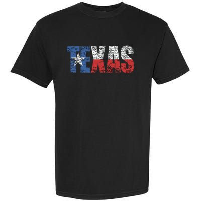 Texas Texas State Flag Distressed Garment-Dyed Heavyweight T-Shirt