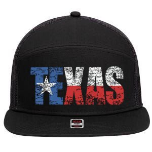 Texas Texas State Flag Distressed 7 Panel Mesh Trucker Snapback Hat