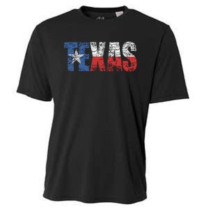 Texas Texas State Flag Distressed Cooling Performance Crew T-Shirt