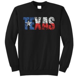 Texas Texas State Flag Distressed Sweatshirt