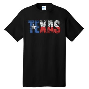 Texas Texas State Flag Distressed Tall T-Shirt