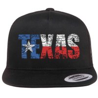 Texas Texas State Flag Distressed Flat Bill Trucker Hat