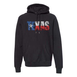 Texas Texas State Flag Distressed Premium Hoodie